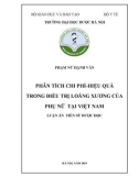 Luận án tiến sĩ Dược học: Phân tích chi phí hiệu quả trong điều trị loãng xương của phụ nữ tại Việt Nam