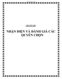 Tiểu luận: Nhận diện và đánh giá các quyền chọn