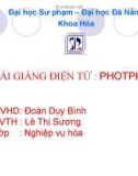 Báo cáo: Biên soạn bài giảng về photpho