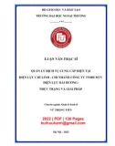 Luận văn Thạc sĩ Quản lý kinh tế: Quản lý dịch vụ cung cấp điện tại Điện lực Chí Linh - Chi nhánh Công ty TNHH MTV Điện lực Hải Dương - Thực trạng và giải pháp