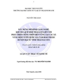 Đề tài: XÂY DỰNG MÔ HÌNH LÀNG NGHỀ, KHU DU LỊCH SINH THÁI GẮN LIỀN VỚI PHÁT TRIỂN NÔNG THÔN BỀN VỮNG TẠI CÁC XÃ VÙNG ĐỆM VƯỜN QUỐC GIA TAM ĐẢO THUỘC HUYỆN ĐẠI TỪ TỈNH THÁI NGUYÊN