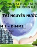 Bài thuyết trình Tài nguyên nước