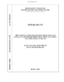 Luận văn Thạc sĩ Quản trị kinh doanh: Thực trạng và một số giải pháp nhằm nâng cao năng lực cạnh tranh trong hoạt động xuất khẩu của Tổng công ty May 10