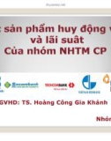 Thuyết trình: Các sản phẩm huy động vốn và lãi suất của nhóm ngân hàng thương mại cổ phần