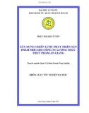 Luận văn XÂY DỰNG CHIẾN LƯỢC PHÁT TRIỂN SẢN PHẨM MỚI CHO CÔNG TY LƯƠNG THỰC THỰC PHẨM AN GIANG 