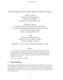 Báo cáo toán học: On the Spectra of Certain Classes of Room Frames