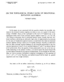 Báo cáo toán học: On the topological stable rank of irrational rotation algebras 