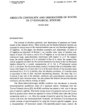 Báo cáo toán học: Absolute continuity and disjointness of states in C*-dynamical systems 