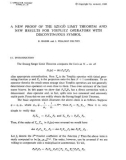 Báo cáo toán học: A new proof of the Szegö limit theorem and new results for Toeplitz operators with discontinuous symbol 