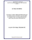 Luận văn Thạc sĩ Kinh tế: Xây dựng và hoàn thiện hệ thống Báo Cáo Tài Chính áp dụng cho đơn vị Hành Chính Sự Nghiệp ở Việt Nam theo định hướng tiếp cận chuẩn mực kế toán Công Quốc tế