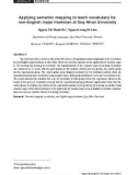 Vận dụng sơ đồ ngữ nghĩa vào dạy từ vựng cho sinh viên không chuyên Anh ngữ năm thứ nhất Trường Đại học Quy Nhơn