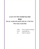 Luận văn tốt nghiệp: Đào tạo và phát triển nguồn nhân lực ở Việt Nam - Thực trạng và giải pháp