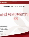 Bài thuyết trình Phổ kế quang điện tử tia X XPS