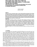 Báo cáo nghiên cứu khoa học: ỨNG DỤNG UML PHÂN TÍCH THIẾT KẾ HỆ THỐNG PHẦN MỀM QUẢN LÝ TUYỂN SINH TẠI ĐẠI HỌC ĐÀ NẴNG