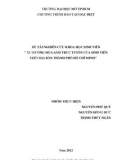 ĐỀ TÀI NGHIÊN CỨU KHOA HỌC: SINH VIÊN XU HƢỚNG MUA SẮM TRỰC TUYẾN CỦA SINH VIÊN TRÊN ĐỊA BÀN THÀNH PHỐ HỒ CHÍ MINH