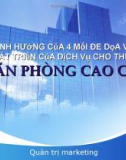 SỰ Ảnh hưởng của 4 mối đe dọa về sự phát triển của dịch vụ cho thuê văn phòng cao cấp