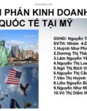 Bài thuyết trình: Đàm phán kinh doanh quốc tế tại Mỹ