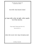 Tóm tắt luận văn Thạc sĩ Khoa học: Lí thuyết xấp xỉ đều tốt nhất và ứng dụng