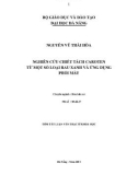 Tóm tắt luận văn Thạc sĩ Khoa học: Nghiên cứu chiết tách caroten từ một số loại rau xanh và ứng dụng phối màu