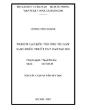 Tóm tắt Luận án Tiến sĩ Y học: Nghiên cứu điều trị ung thư gan bằng phẫu thuật cắt gan nội soi