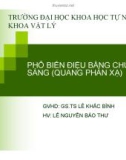 Bài thuyết trình Vật lý: Phổ biến điệu bằng chùm sáng (quang phản xạ)