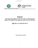 Dự án nghiên cứu: Ứng dụng nông nghiệp tốt (GAP) để nâng cao chất lượng hạt giống và cây giống rau cho ngành sản xuất rau lai của Việt Nam ' MS5