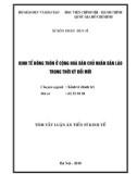 Tóm tắt luận án Tiến sĩ Kinh tế: Kinh tế nông thôn ở Cộng hoà dân chủ nhân dân Lào trong thời kỳ đổi mới