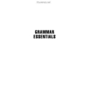 Ebook Grammar essentials: Part 1