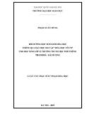 uận văn Thạc sĩ Sư phạm Hóa học: Bồi dưỡng học sinh giỏi Hóa học thông qua dạy học bài tập Hóa học vô cơ cho học sinh lớp 12 trường THPT Thanh Hà - Hải Dương