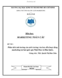 Luận văn: Phân tích ảnh hưởng của môt trường văn hóa đến hoạt động marketing tại hai quốc gia Nhật Bản và Hàn Quốc