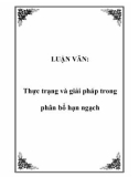 LUẬN VĂN: Thực trạng và giải pháp trong phân bổ hạn ngạch