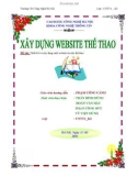 Đề tài Thiết kế và xây dựng một website tin tức thể thao 