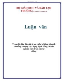 Luận văn: Trang bị điện điện tử trạm chộn bê tông 60 m3/h của tổng công ty xây dựng Bạch Đằng. Đi sâu nghiên cứu trạm cân tự động