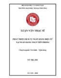 Luận văn Thạc sĩ Tài chính ngân hàng: Phát triển dịch vụ ngân hàng điện tử tại Ngân hàng TMCP Tiên Phong