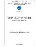 Đồ án tốt nghiệp ngành Kỹ thuật môi trường: Nghiên cứu khả năng xử lý nước thải sản xuất mắm của bãi lọc trồng cây cỏ nến dòng chảy ngang