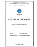 Đồ án tốt nghiệp ngành Kỹ thuật môi trường: Nghiên cứu khả năng xử lý Cu2+ trong nước bằng vật liệu hấp phụ chế tạo từ lõi ngô