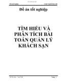 Đồ án tốt nghiệp: Tìm hiểu và phân tích bài toán quản lý khách sạn