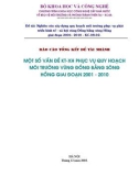 Nghiên cứu một số vấn đề xã hội liên quan đến quy hoạch môi trường vùng đồng bằng sông Hồng