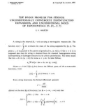 Báo cáo toán học: The Regge problem for strings, unconditionally convergent eigenfunction expansions, and unconditional bases of exponentials in L^2(-T,T) 