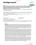 Báo cáo hóa học: Roles of adjuvant and route of vaccination in antibody response and protection engendered by a synthetic matrix protein 2-based influenza A virus vaccine in the mouse