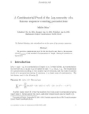 Báo cáo toán học: A Combinatorial Proof of the Log-concavity of a famous sequence counting permutations