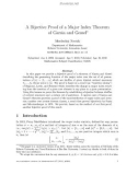 Báo cáo toán học: A Bijective Proof of a Major Index Theorem of Garsia and Gessel