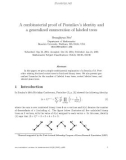 Báo cáo toán học: A combinatorial proof of Postnikov's identity and a generalized enumeration of labeled trees