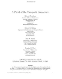 Báo cáo toán học: A Proof of the Two-path Conjecture