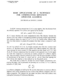 Báo cáo toán học: Some applications of a technique for constructing reflexive operator algebras 