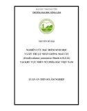 Luận án Tiến sĩ Lâm nghiệp: Nghiên cứu đặc điểm sinh học và kỹ thuật nhân giống mai cây (Dendrocalamus yunnanicus Hsueh Et D.Z.Li) tại khu vực miền núi phía Bắc Việt Nam