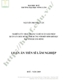 Luận án Tiến sĩ Lâm nghiệp: Nghiên cứu thực trạng và đề xuất giải pháp quản lý cháy rừng thích ứng với biến đổi khí hậu tại tỉnh Quảng Bình