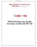 Luận văn: Thiết kế hệ thống cung cấp điện cho công ty cổ phần Gốm Đất Việt