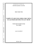 Luận án Tiến sĩ: Nghiên cứu khả năng chống chọc thủng của sàn phẳng bê tông ứng lực trước