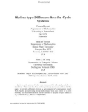 Báo cáo toán học: Skolem-type Diﬀerence Sets for Cycle Systems)